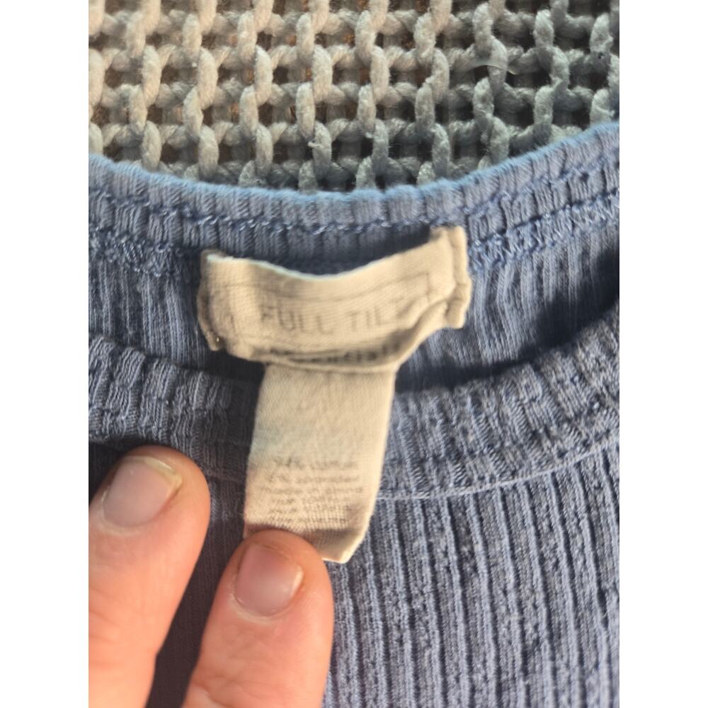 Baby Blue Full Till Shirt Size small